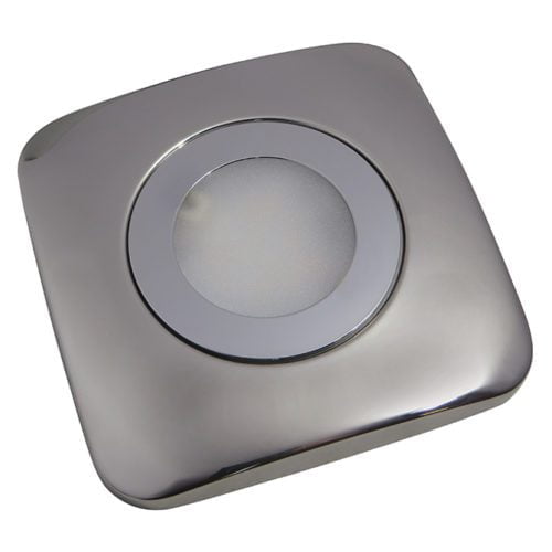 GALAXY IP44 RATED COB LED CABINET SQUARE LIGHT POLISHED CHROME 2.6W K01-0128 670X670