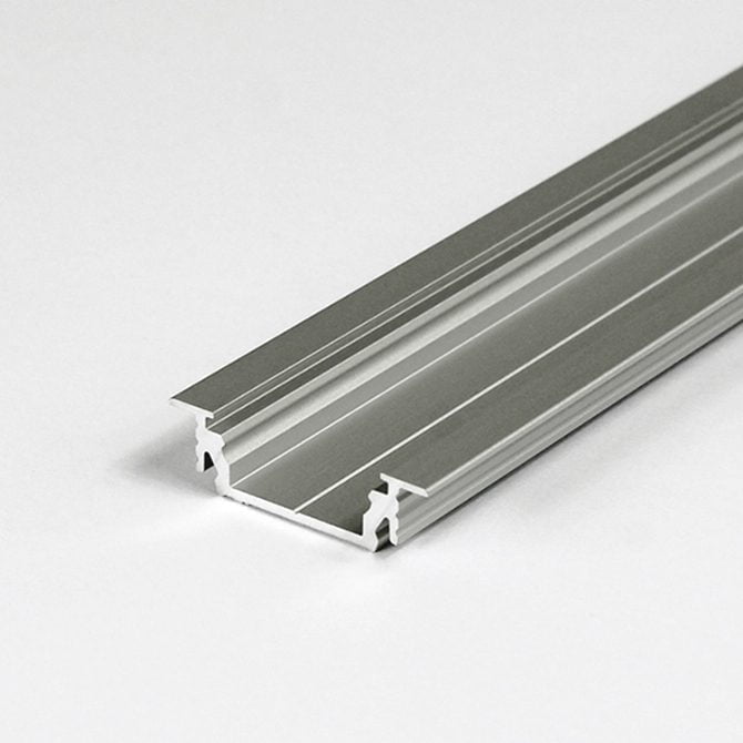 RECESSED LED ALUMINIUM PROFILE FOR CABINETS & WARDROBES– 2M K01-1055-2M Aluminium 670x670
