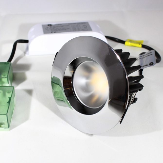 IP65 RATED LED 5.8W FIRE RATED DIMMABLE DOWNLIGHT K05-6050PC 670x670