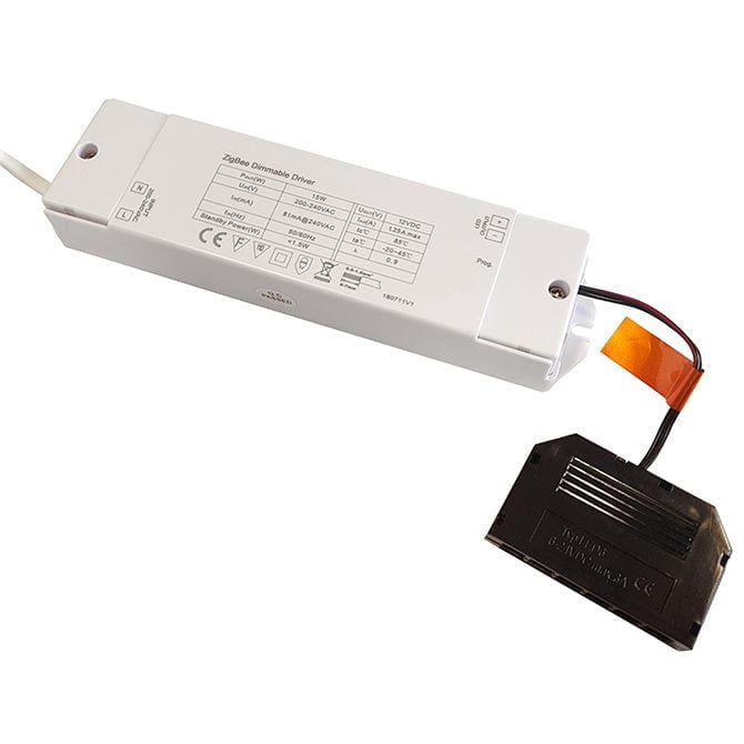 At Åben Alfabet 12V 15W Zigbee Smart LED Driver With 6-Port Micro Plug Connector