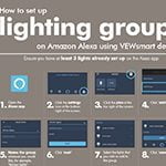 how to set up lighting groups on amazon alexa using vewsmart devices