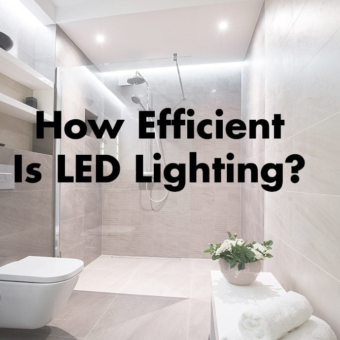 how efficient is led lighting