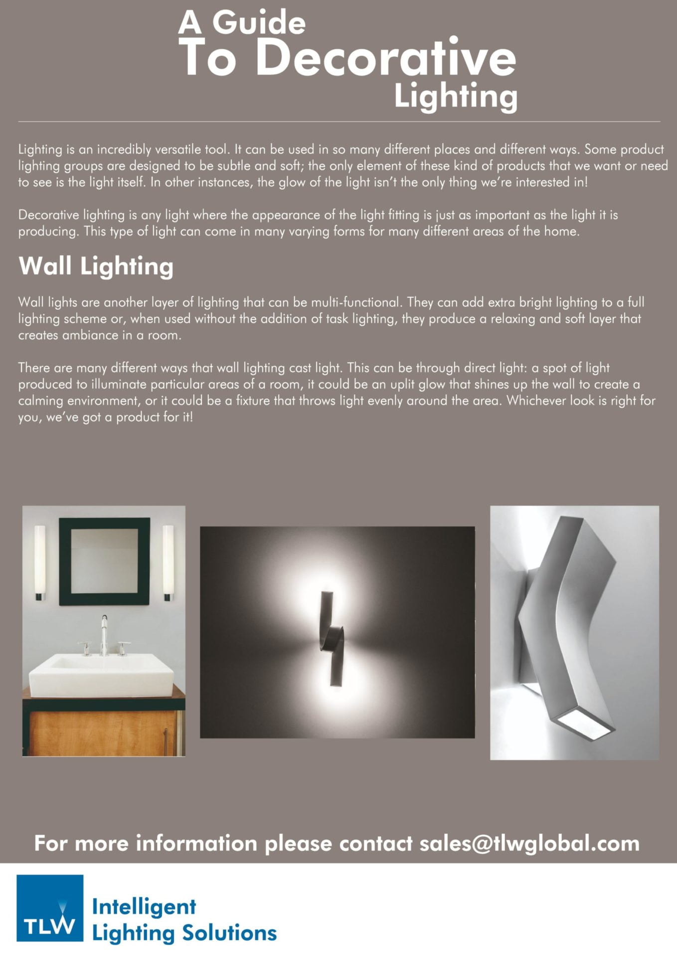 Guide To Decorative Wall Lights