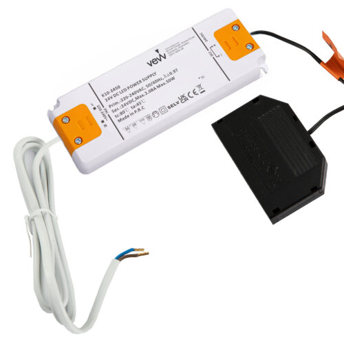 <span style="color: #e1b103;">DRIVER 50W</span> 24V LED DRIVER WITH 6-PORT MICRO PLUG CONNECTOR